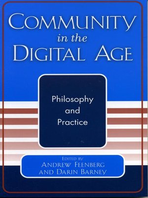 cover image of Community in the Digital Age